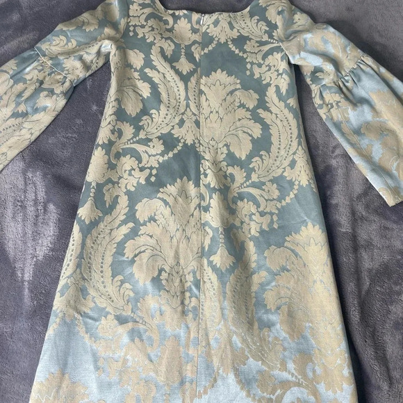 Lotusgrace Bell Sleeve Damask Cocktail Dress size 2 - Picture 8 of 13